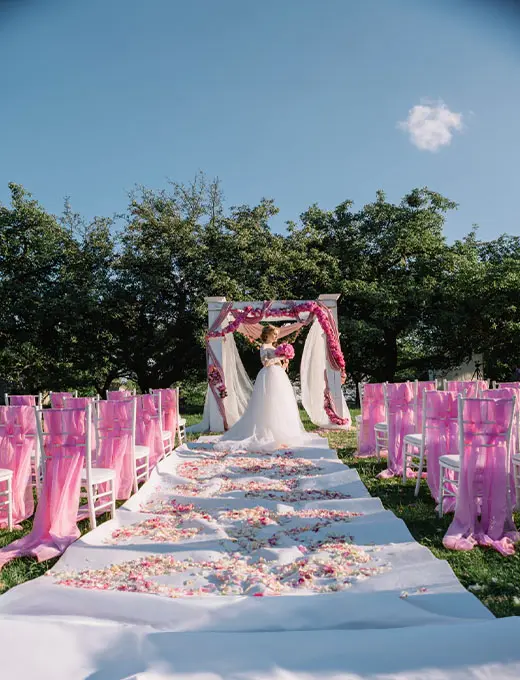 Destination wedding decoration