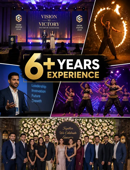6+ Years of Experienced MICE Event Planners